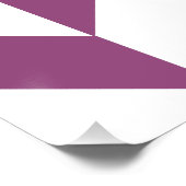 Warm Lila geometrischer Deko Cube (Ecke)