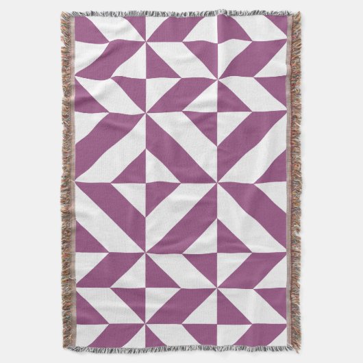 Warm Lila geometrischer Deko Cube Decke (Vorderseite Vertikal)