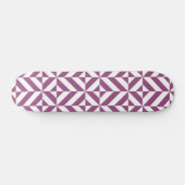 Warm Lila geometrischer Deko Cube Skateboard (Horizontal)