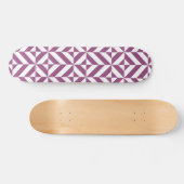 Warm Lila geometrischer Deko Cube Skateboard (Horizontal)