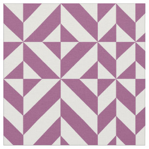 Warm Lila geometrischer Deko Cube Stoff