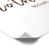 Warm Lion Mom Baby First Mothers Day Calm Love Art Poster (Ecke)