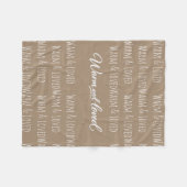 "Warm & Loved"-Fleece-Decke Fleecedecke (Vorderseite (Horizontal))