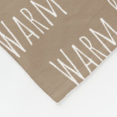 "Warm & Loved"-Fleece-Decke Fleecedecke (Ecke)