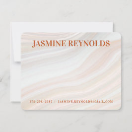 Warm Marble Geode Mitteilungskarte