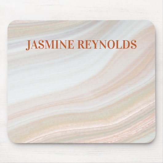 Warm Marble Geode Mousepad (Vorne)