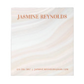 Warm Marble Geode Notizblock (Vorderseite)