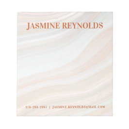 Warm Marble Geode Notizblock