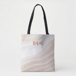Warm Marble Geode Tasche