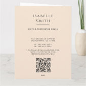 Warm Maternity Care Illustration Identity Design Karte (Rückseite)