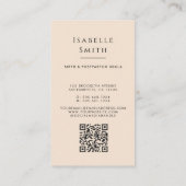 Warm Maternity Care Illustration Identity Design Telefonnummerkarte (Rückseite)