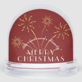 Warm Merry Christmas Decorative Holiday Schneekugeln (Rückseite)