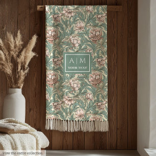 Warm Morris inspiriert individuelle Name Blumendec Fleecedecke