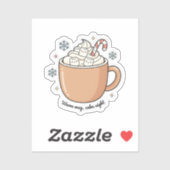 Warm Mug Calm Night Sticker | Cozy Winter Sticker  (Blatt)