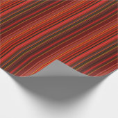 Warm Multicolor - Trendy Style - Streifenmuster Geschenkpapier (Ecke)