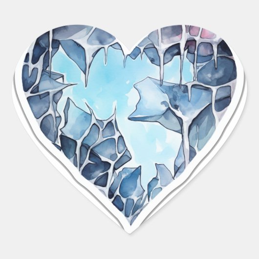 Warm my heart, personalisiert Herz-Aufkleber (Vorderseite)