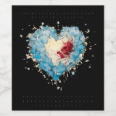 Warm my heart, personalisiert weinetikett (Einzelnes Label)