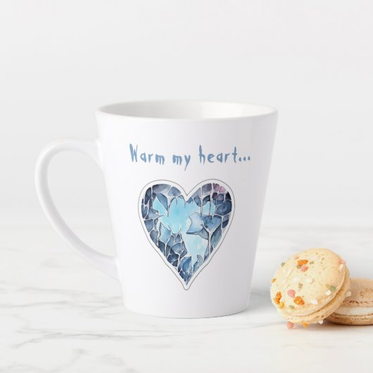 Warm my icy heart, personalisiert milchtasse (Beispiel)