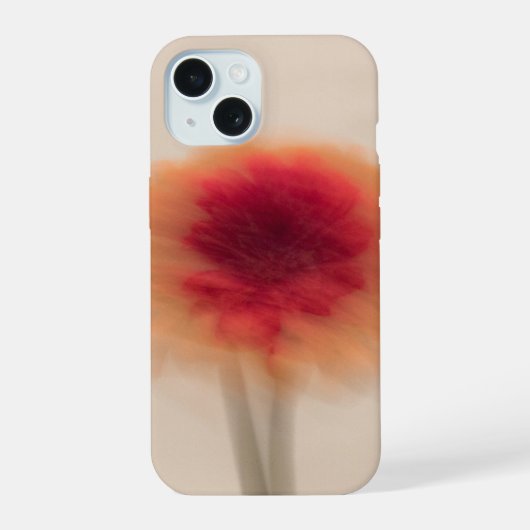 Warm Neutral Abstract Floral Phone Case iPhone 15 Hülle (Rückseite)