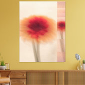 Warm Neutral Abstract Floral Wall Decor Leinwanddruck (Insitu (Wohnzimmer))