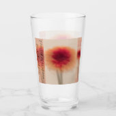 Warm Neutral Abstract Glass Cup Glas (Vorderseite)