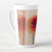 Warm Neutral Abstract Latte Mug Milchtasse (Linke Ecke)