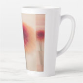 Warm Neutral Abstract Latte Mug Milchtasse (Rechts)