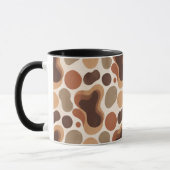 Warm Neutral Abstract Mug – Modern Organic Pattern Tasse (Links)
