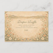 Warm Neutral Desert Botanicals Diapper Raffle  Begleitkarte (Vorderseite)