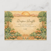 Warm Neutral Desert Canyon Diapper Raffle  Begleitkarte (Vorderseite)