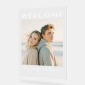 Warm Neutral Elegant Foto Acrylschild (Winkel)