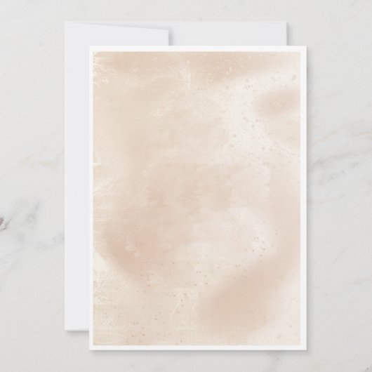 Warm Octiber Wedding Einladung (Rückseite)