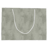 Warm Olive Green Christmas Große Geschenktüte (Rückseite)