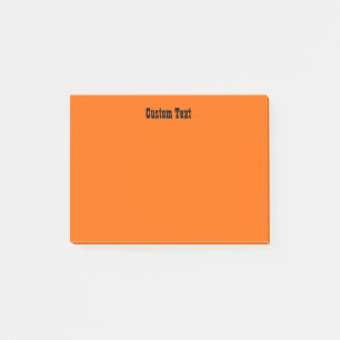 Warm Orange Post-it Klebezettel