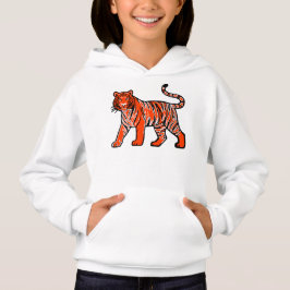 Warm Orange Tiger Hoodie
