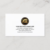 Warm Paint Layers Handyman Painter Visitenkarte (Rückseite)