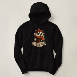 warm panda vibes hoodie
