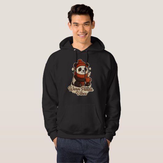 warm panda vibes hoodie (Vorne ganz)