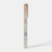 Warm Pastel Sky Abstract with Soft Cloud Texture iPhone Hülle (Rechte Seite)