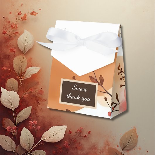 Warm Peach Boho Florals Geschenkschachtel