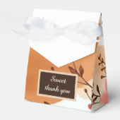 Warm Peach Boho Florals Geschenkschachtel (Vorderseite)