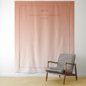 Warm Peach Minimalist Gradient Wandteppich (Beispiel)
