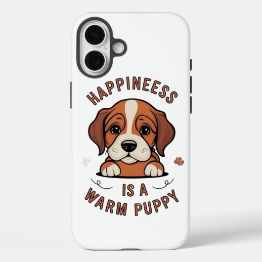 Warm Puppy Joy Case-Mate iPhone Hülle (Rückseite)