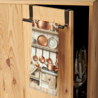 Warm Red and Orange Farmhouse Thanksgiving Geschirrtuch