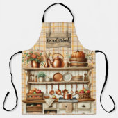 Warm Red and Orange Farmhouse Thanksgiving Schürze (Vorderseite)