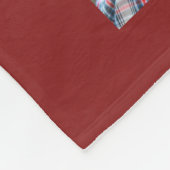 Warm Red Family Photo Collage Blanket Fleecedecke (Ecke)
