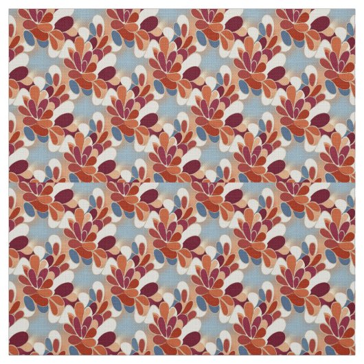 Warm Retro Petal Bloom Pattern Stoff (Muster)
