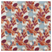 Warm Retro Petal Bloom Pattern Stoff (Nahaufnahme)