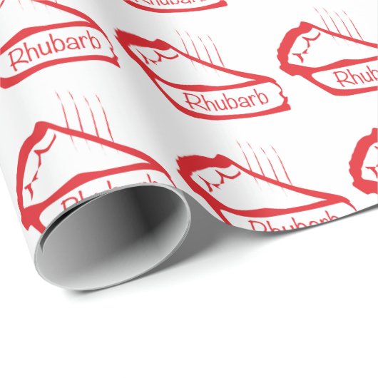 Warm Rhubarb Pie Geschenkpapier (Rolleneckpunkt)