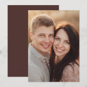 Warm Romantic Photo Einladung (Vorne/Hinten)